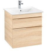 Тумба під раковину Villeroy & Boch Venticello 55,3х50,2 см ДСП в'яз друкарський/ручка мідь A92305PN