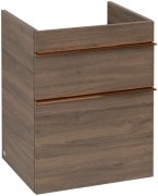 Тумба под раковину Villeroy & Boch Venticello 46,6х42,5 см ДСП дуб аризона/ручка медь A92205VH