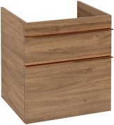 Тумба під раковину Villeroy & Boch Venticello 55,3х50,2 см ДСП дуб канзас/ручка мідь A92305RH