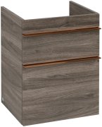 Тумба під раковину Villeroy & Boch Venticello 46,6х42,5 см ДСП кам'яний дуб/ручка мідь A92205RK