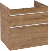 Тумба под раковину Villeroy & Boch Venticello 60,3х50,2 см ДСП дуб канзас/ручка алюминий белый A92402RH