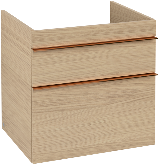 Тумба под раковину Villeroy & Boch Venticello 60,3х50,2 см ДСП северный дуб/ручка медь A92405VJ