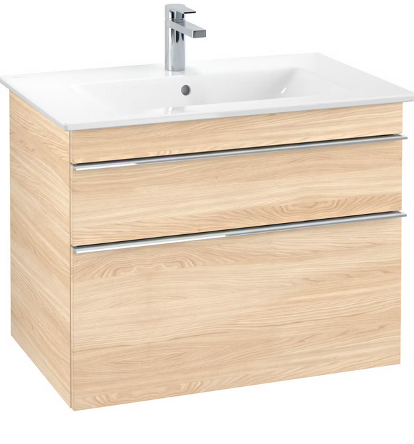 Тумба під раковину Villeroy & Boch Venticello 75,3х50,2 см ДСП в'яз друкарський/ручка хром A92501PN