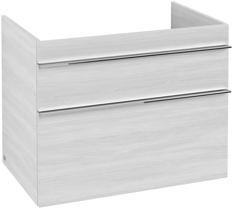 Тумба под раковину Villeroy & Boch Venticello 75,3х50,2 см ДСП/МДФ белое дерево/ручка хром A92501E8