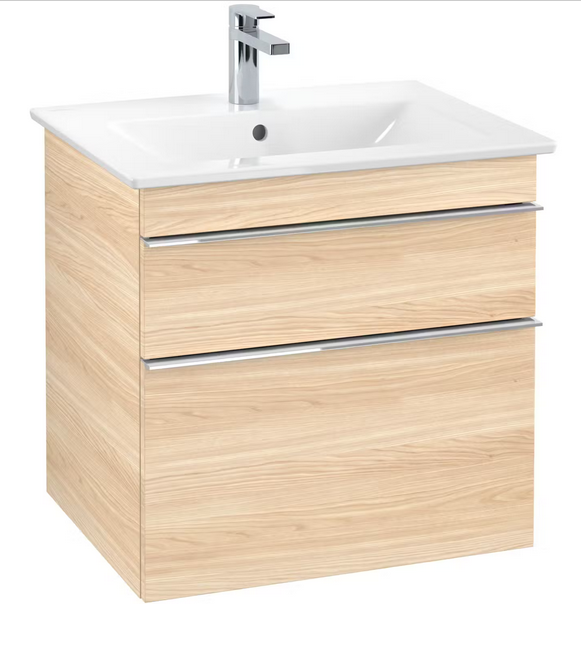 Тумба під раковину Villeroy & Boch Venticello 60,3х50,2 см ДСП в'яз друкарський/ручка хром A92401PN