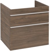 Тумба под раковину Villeroy & Boch Venticello 60,3х50,2 см ДСП дуб аризона/ручка алюминий белый A92402VH