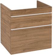 Тумба под раковину Villeroy & Boch Venticello 60,3х50,2 см ДСП дуб канзас/ручка алюминий белый A92402RH