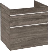 Тумба под раковину Villeroy & Boch Venticello 60,3х50,2 см ДСП каменный дуб/ручка алюминий белый A92402RK