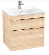 Тумба під раковину Villeroy & Boch Venticello 60,3х50,2 см ДСП в'яз друкарський/ручка мідь A92405PN