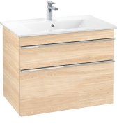 Тумба під раковину Villeroy & Boch Venticello 75,3х50,2 см ДСП в'яз друкарський/ручка хром A92501PN