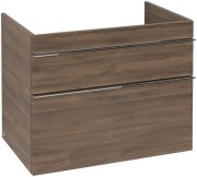 Тумба під раковину Villeroy & Boch Venticello 75,3х50,2 см ДСП дуб аризона/ручка хром A92501VH