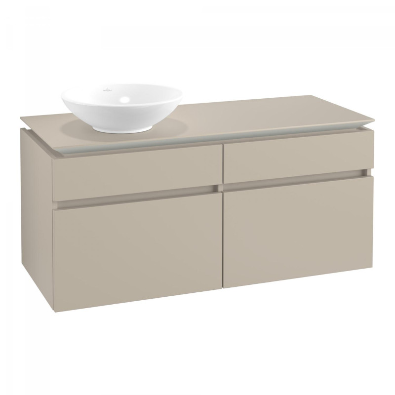 Тумба под раковину Villeroy & Boch Legato 120х55 см ДСП нежно-серый B58000VK