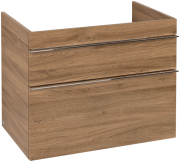 Тумба под раковину Villeroy & Boch Venticello 75,3х50,2 см ДСП дуб канзас/ручка хром A92501RH
