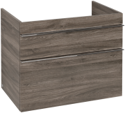 Тумба под раковину Villeroy & Boch Venticello 75,3х50,2 см ДСП каменный дуб/ручка хром A92501RK