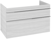 Тумба под раковину Villeroy & Boch Venticello 95,3х50,2 см ДСП/МДФ белое дерево/ручка хром A92601E8