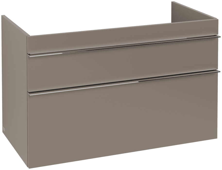 Тумба под раковину Villeroy & Boch Venticello 95,3х50,2 ДСП трюфель серый/ручка хром A92601VG