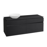 Тумба под раковину Villeroy & Boch Legato 120х55 см МДФ/ДСП черный матовый лак B58000PD