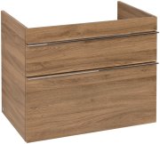 Тумба під раковину Villeroy & Boch Venticello 75,3х50,2 см ДСП дуб канзас/ручка хром A92501RH