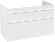 Тумба під раковину Villeroy & Boch Venticello 95,3х50,2 см ДСП/МДФ білий матовий/ручка алюміній білий A92602MS