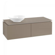 Тумба під раковину Villeroy & Boch Legato 120х38 см ДСП/ДСП сірий трюфель B57900VG