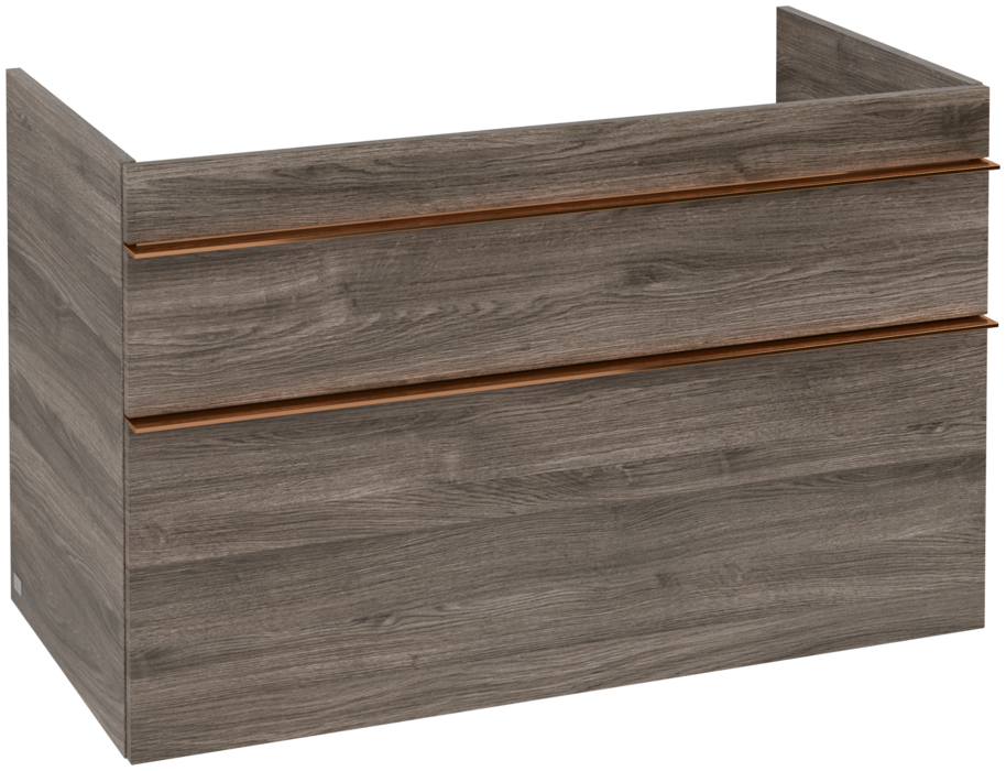 Тумба под раковину Villeroy & Boch Venticello 95,3х50,2 см ДСП каменный дуб/ручка медь A92605RK