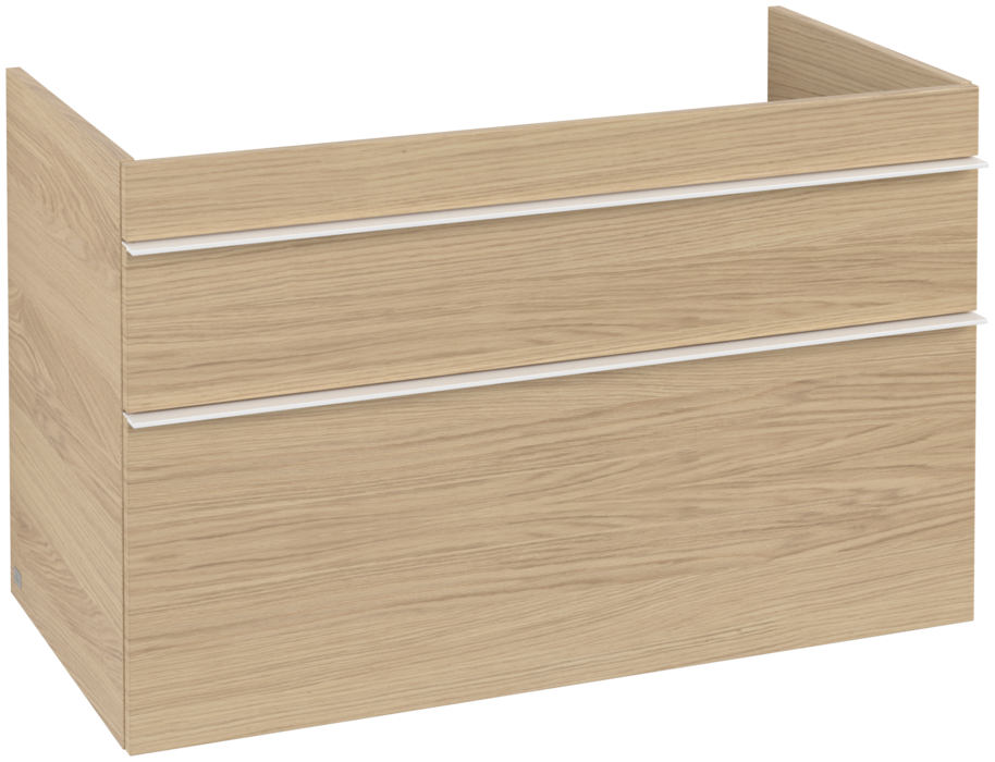 Тумба под раковину Villeroy & Boch Venticello 95,3х50,2 см ДСП северный дуб/ручка алюминий белый A92602VJ