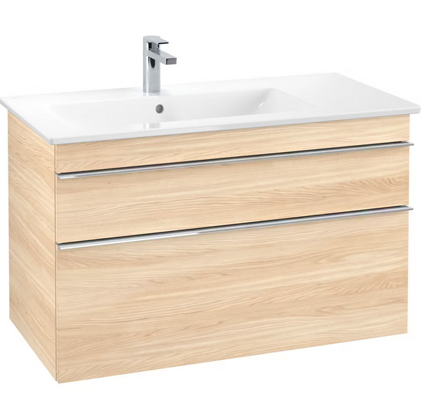 Тумба под раковину Villeroy & Boch Venticello 95,3х50,2 см ДСП вяз печатный/ручка хром A92701PN