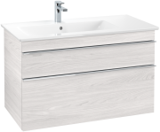 Тумба под раковину Villeroy & Boch Venticello 95,3х50,2 см ДСП/МДФ белое дерево/ручка хром A92701E8