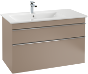 Тумба под раковину Villeroy & Boch Venticello 95,3х50,2 ДСП трюфель серый/ручка хром A92701VG