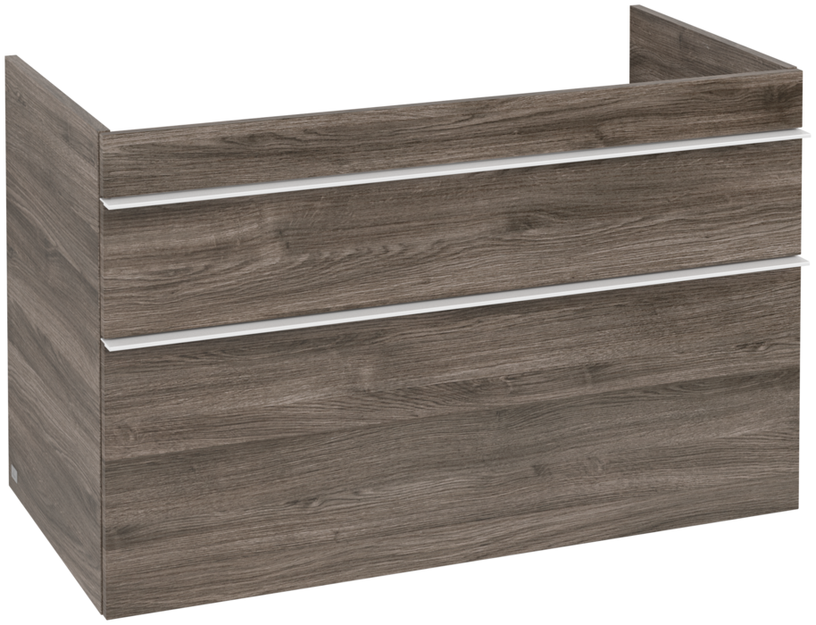 Тумба под раковину Villeroy & Boch Venticello 95,3х50,2 см ДСП каменный дуб/ручка алюминий белый A92602RK