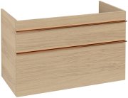 Тумба під раковину Villeroy & Boch Venticello 95,3х50,2 см ДСП північний дуб/ручка мідь A92605VJ