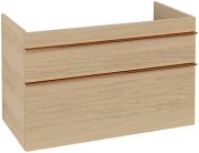 Тумба под раковину Villeroy & Boch Venticello 95,3х50,2 см ДСП северный дуб/ручка медь A92605VJ