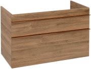 Тумба під раковину Villeroy & Boch Venticello 95,3х50,2 см ДСП дуб канзас/ручка мідь A92605RH