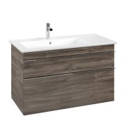 Тумба під раковину Villeroy & Boch Venticello 95,3х50,2 см ДСП кам'яний дуб/ручка хром A92701RK