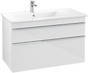 Тумба под раковину Villeroy & Boch Venticello 95,3х50,2 см МДФ глянцевый белый/ручка хром A92701DH