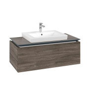 Тумба під раковину Villeroy & Boch Legato 100х38 см з підсвічуванням ДСП кам'яний дуб B680L0RK