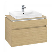 Тумба под раковину Villeroy & Boch Legato 80х55 см с подсветкой ДСП северный дуб B679L0VJ