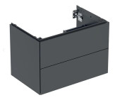 Тумба під раковину Geberit One 74x47 см ДСП чорний матовий 505.262.00.8