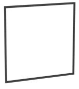 Рама для зеркального шкафчика Geberit One 60 см алюминий черный матовый 505.841.00.3