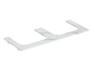 Столешница под раковину Geberit One 119х47,3 см вырез слева и справа керамогранит белый мрамор 505.165.00.1