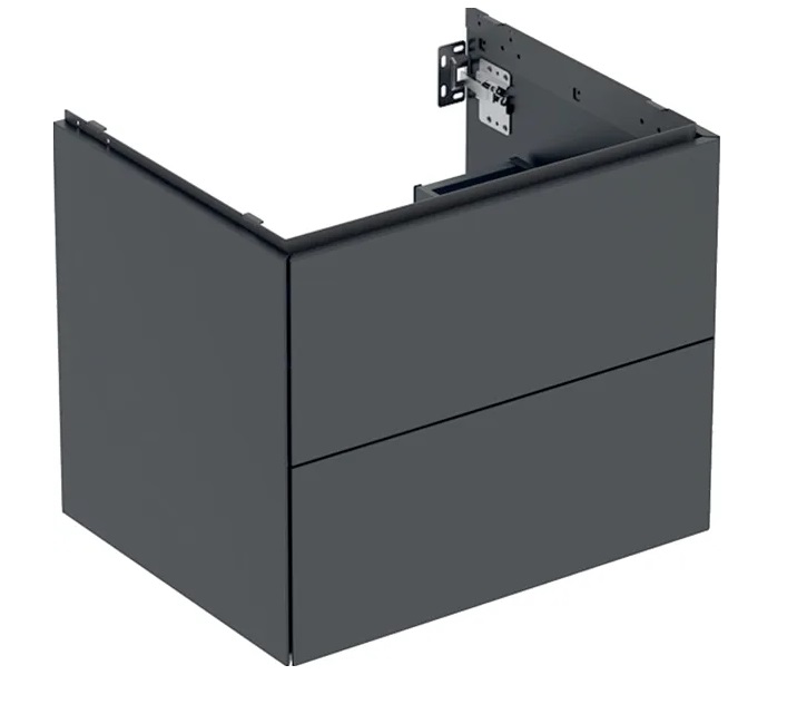 Тумба під раковину Geberit One 59,2x47 см ДСП чорний матовий 505.261.00.8