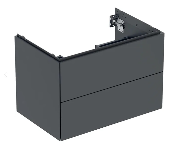 Тумба під раковину Geberit One 74x47 см ДСП чорний матовий 505.262.00.8