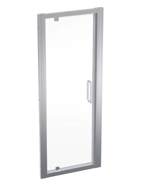 Душевая дверь Geberit Geo поворотная 85–90 см прозрачное стекло/серебристый профиль 560.125.00.2