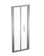 Душові двері Geberit Geo складні розсувні 71-76 см прозоре скло/сріблястий профіль 560.106.00.2