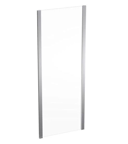 Душевая боковая стенка Geberit Geo 75–80 см прозрачное стекло/серебристый профиль 560.117.00.2