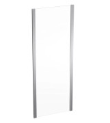 Душевая боковая стенка Geberit Geo 75–80 см прозрачное стекло/серебристый профиль 560.117.00.2