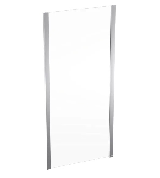 Душевая боковая стенка Geberit Geo 85–90 см прозрачное стекло/серебристый профиль 560.127.00.2