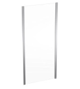 Душевая боковая стенка Geberit Geo 85–90 см прозрачное стекло/серебристый профиль 560.127.00.2