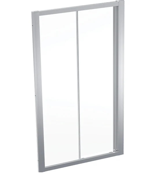 Душевая дверь Geberit Geo раздвижная 105–110 см прозрачное стекло/серебристый профиль 560.143.00.2