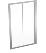 Душевая дверь Geberit Geo раздвижная 115–120 см прозрачное стекло/серебристый профиль 560.153.00.2